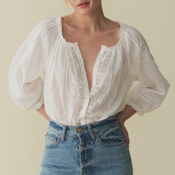 DÔEN Abigail Top, Size XS, in Salt - Picture 14 of 14